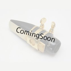 Photo1: Wood Stone Soprano Saxophone Metal Ligature